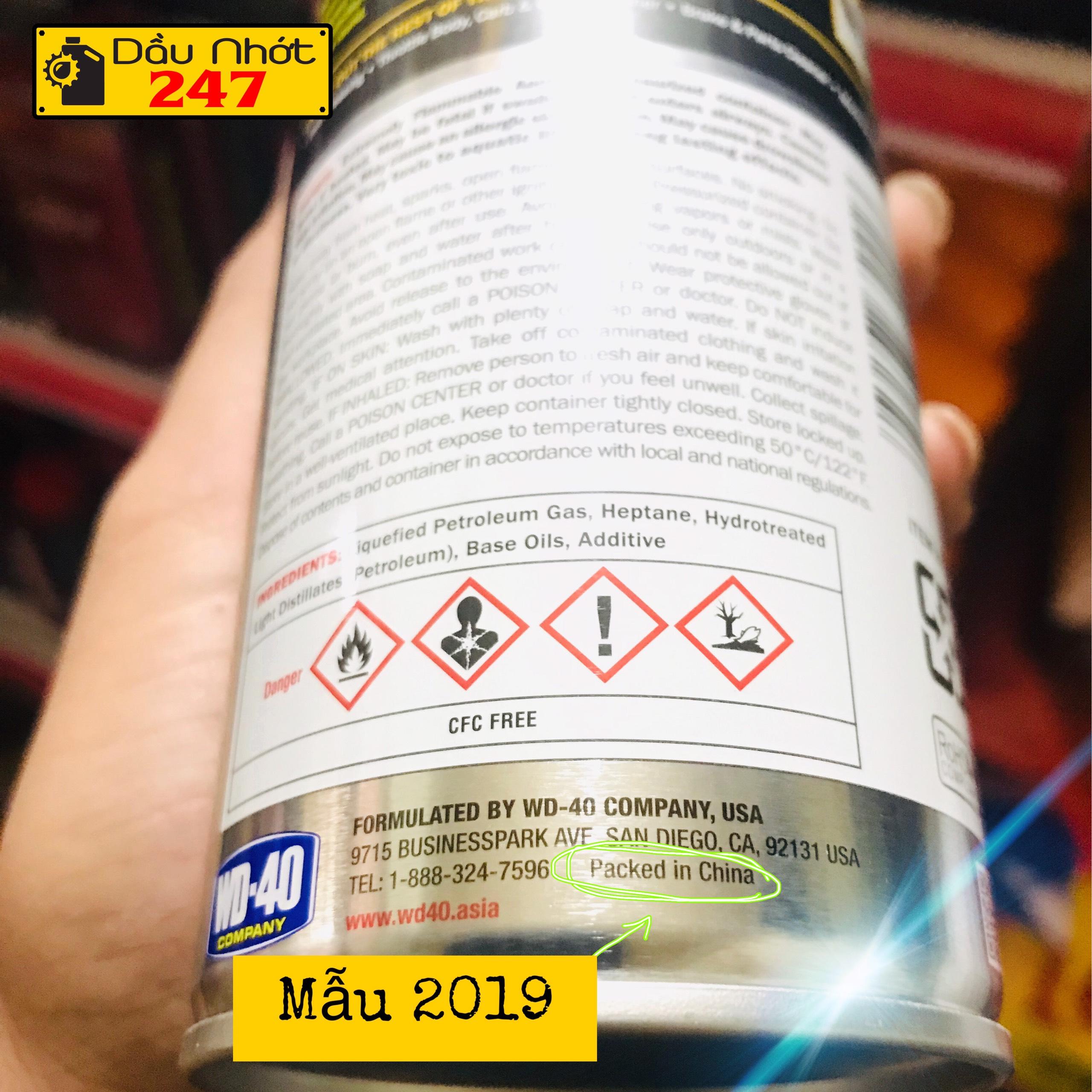 Chai xịt dưỡng sên/xích WD40 Chain Lube