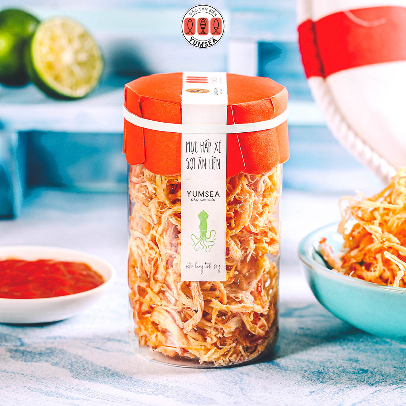 Mực hấp xé sợi ăn liền Yumsea