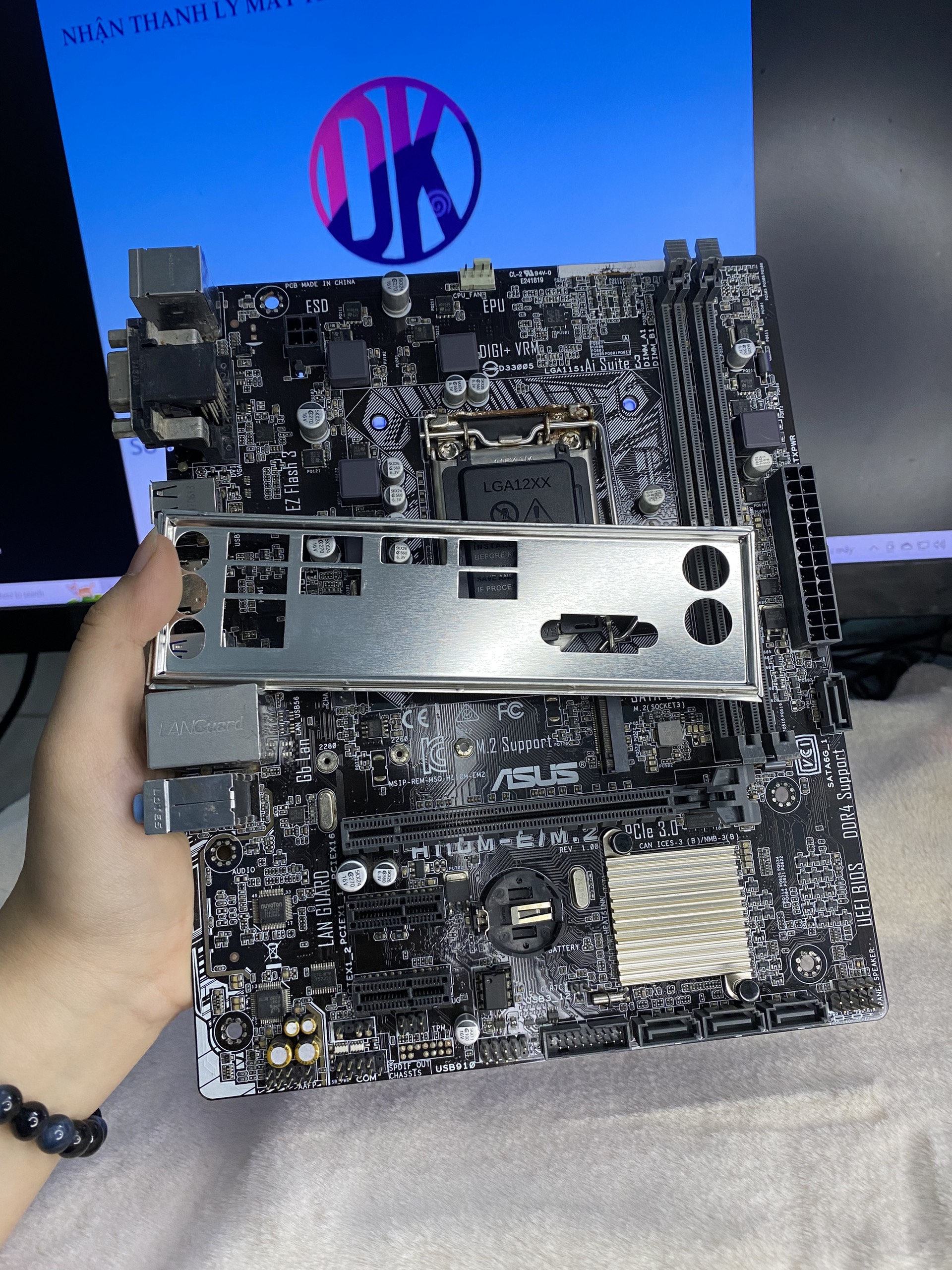 [DKCOMPUTER] Bo mạch chủ MAINBOARD ASUS H110M-E/M.2 KÈM FE