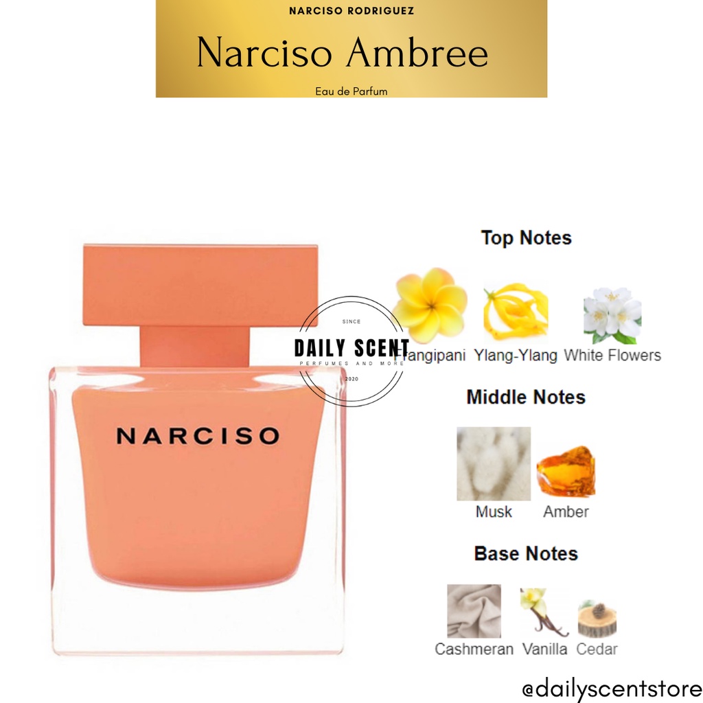 [Dailyscent] [Mẫu thử 10ml] Nước hoa nữ Narciso Rodriguez Ambree edp