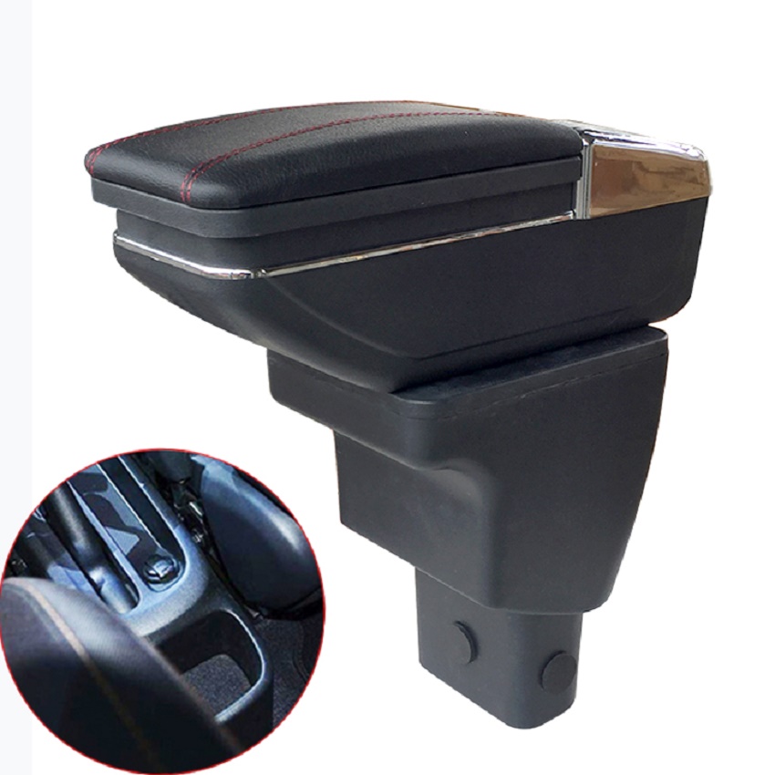 Hộp Tỳ Tay Xe Ô Tô Hyundai Grand I10 bọc da cắm cốc có 7 cổng USB