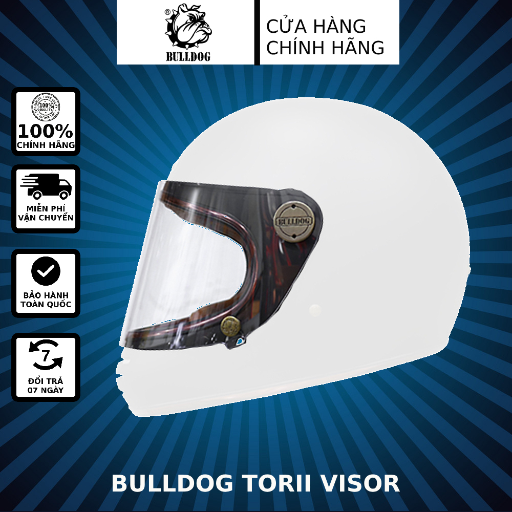 kính mũ bảo hiểm Bulldog Torii