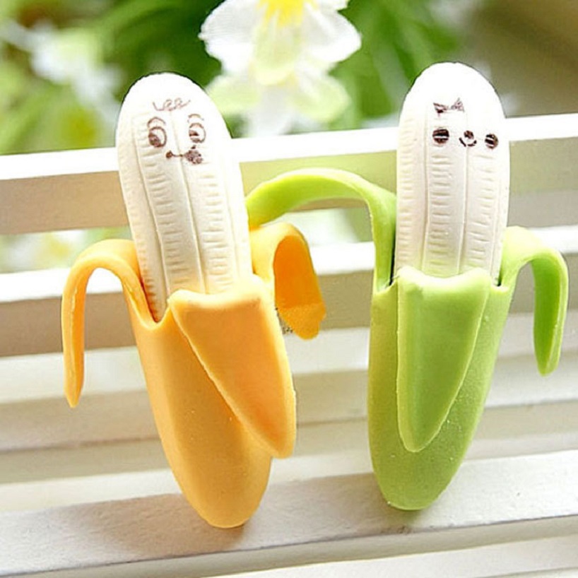 Combo 2 gôm tẩy 4.5cm hình trái chuối