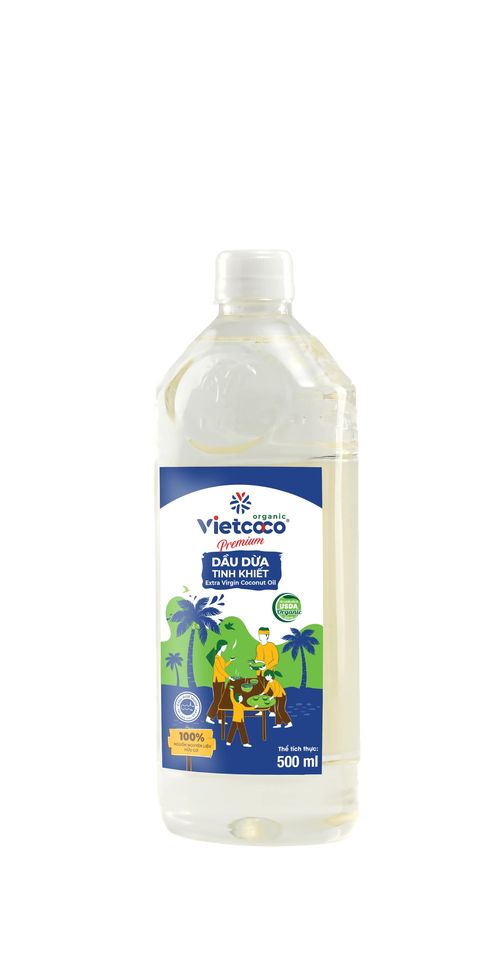 Dầu dừa tinh khiết Vietcoco chai Pet