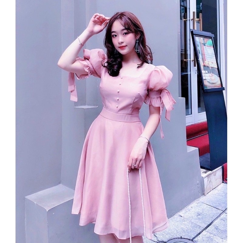 ĐẦM XÒE TAY NƠ (có ảnh thật) MS86