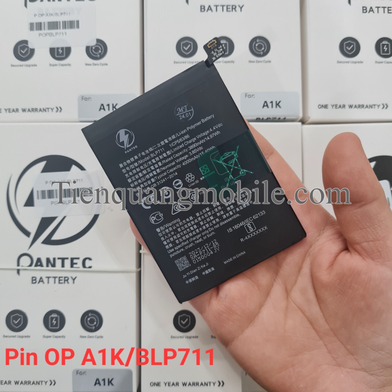 Pin Oppo A1k / BLP711 - 4000mAh