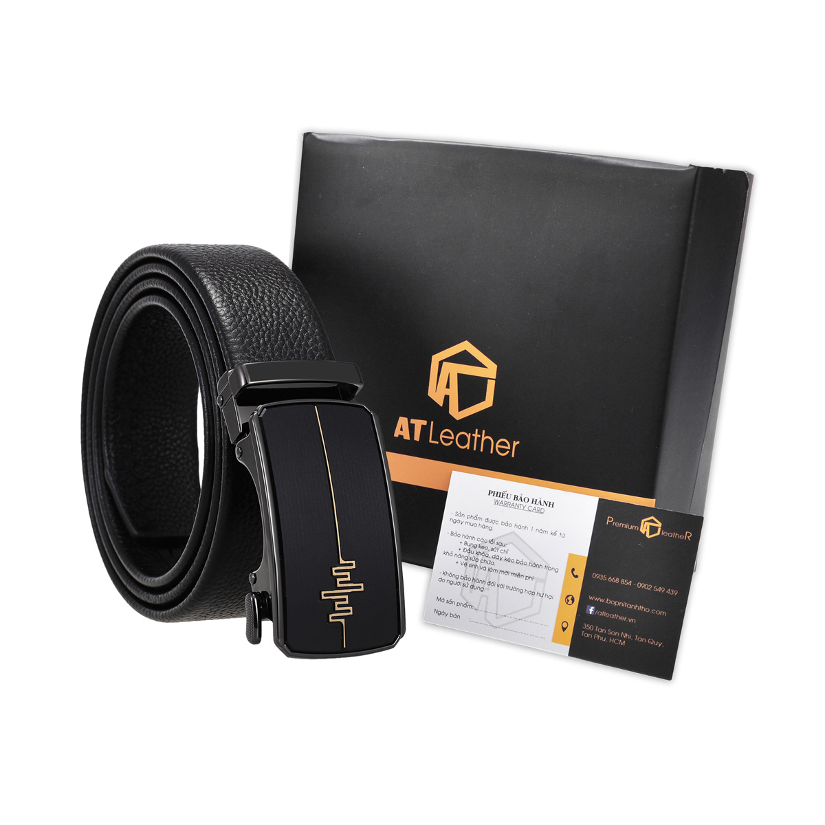 Thắt lưng nam da bò AT Leather P154