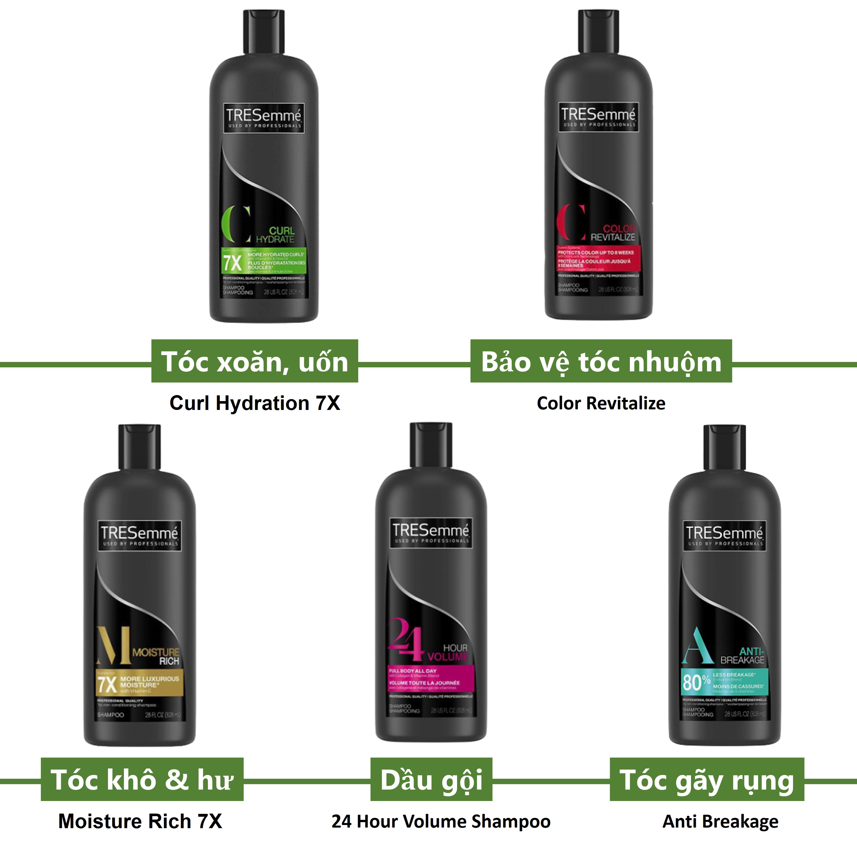 Dầu gội TRESemmé 24 Hour Volume Shampoo 828ml