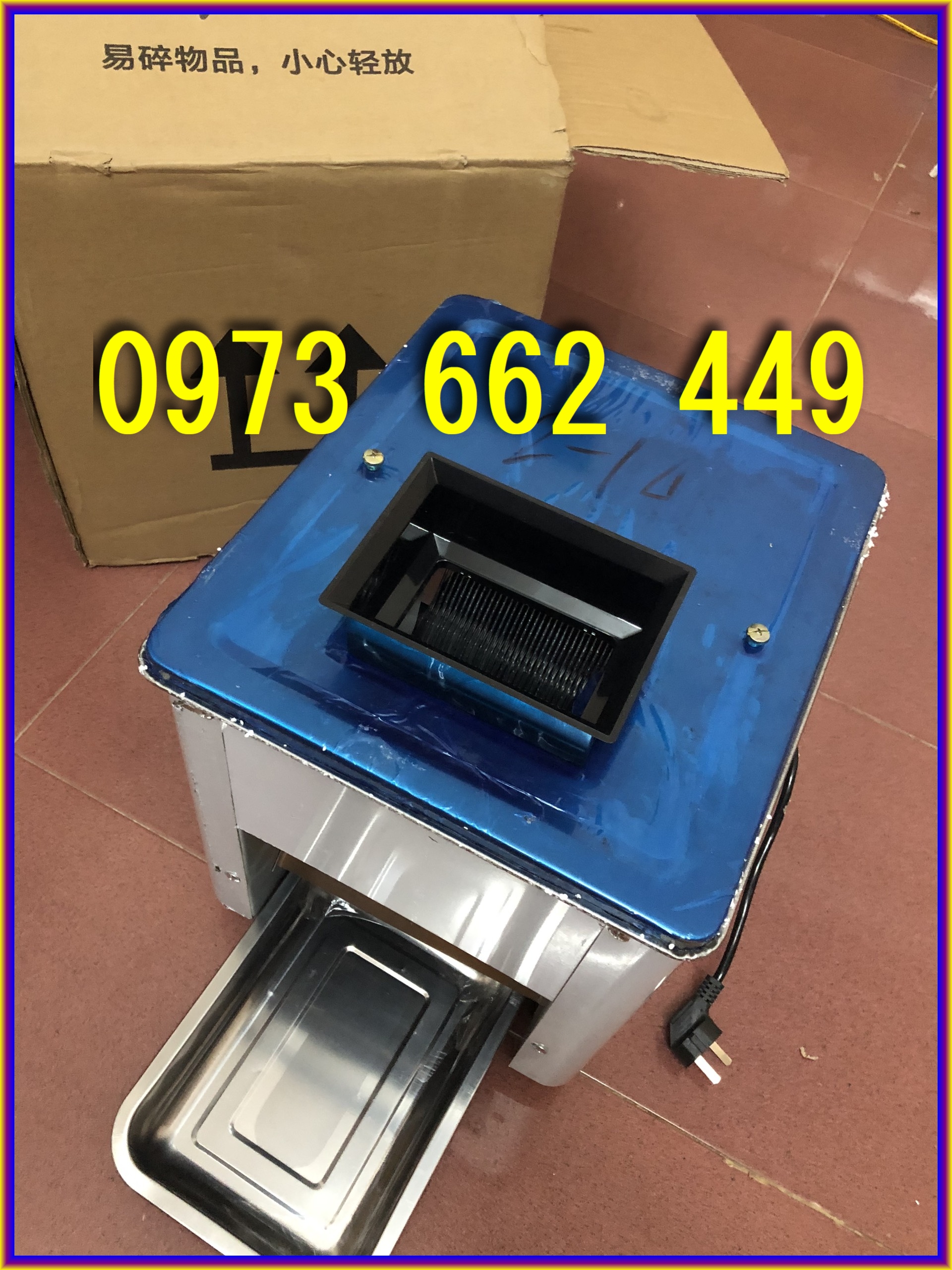 Máy thái mỡ hạt lựu, xắt thịt, thái bì, tai heo