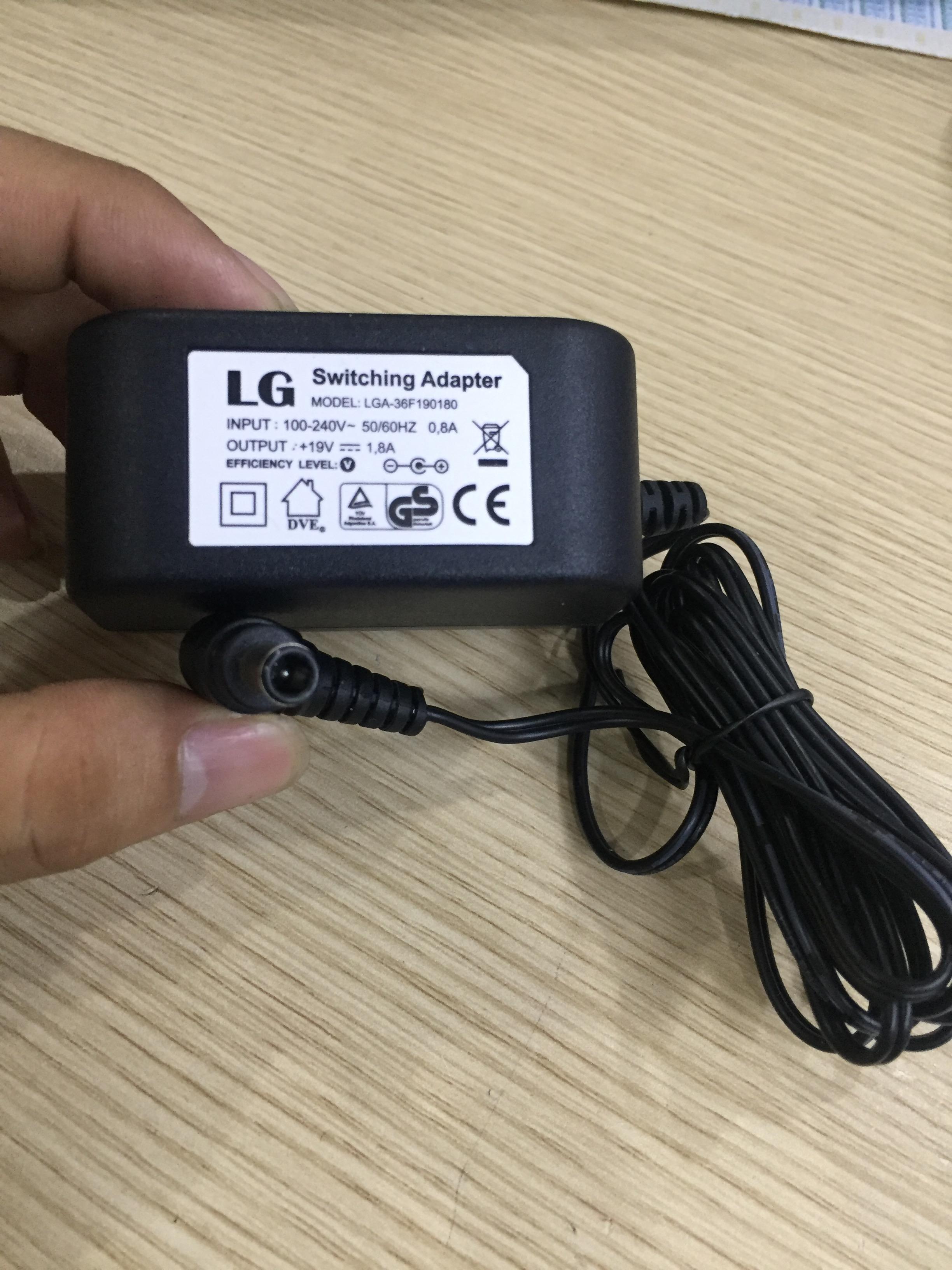 Adapter Nguồn Cho Màn Hình LG 19V 1.8A