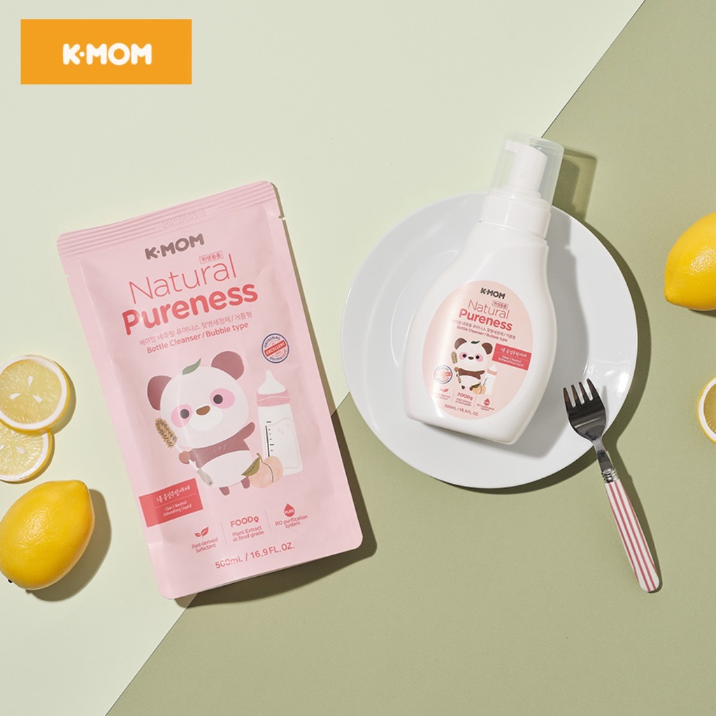 Nước RỬA BÌNH và rau quả hữu cơ K - MOM Hàn Quốc