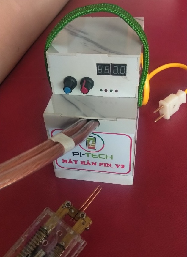 Máy hàn điểm tay hàn linh hoạt PI-TECH công suất lớn (Máy hàn pin)