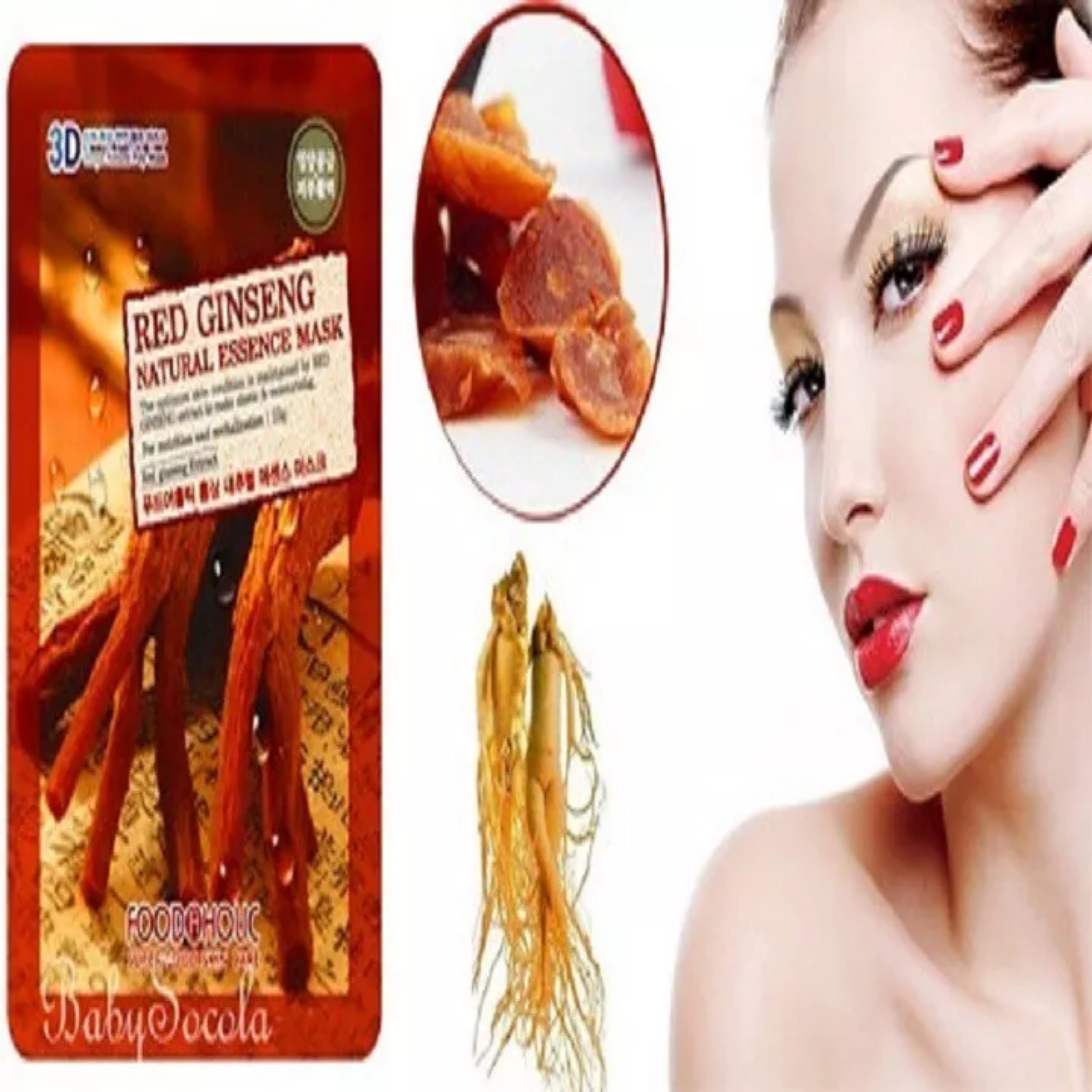 Mặt Nạ Dưỡng Da Collagen Hồng Sâm 3D Hàn Quốc