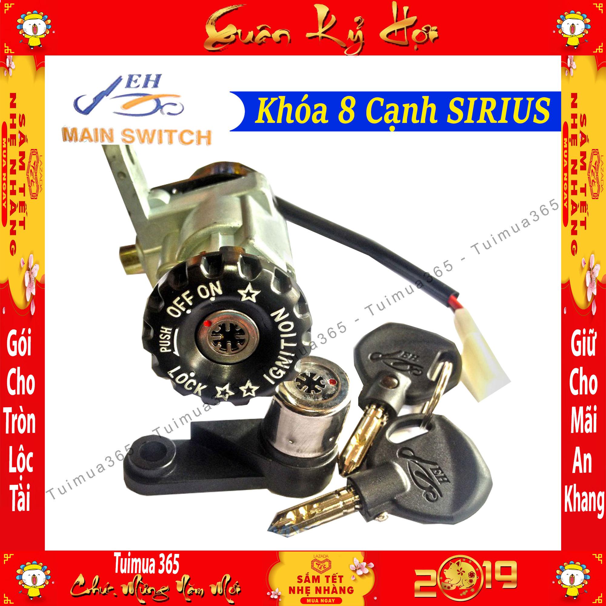 [HCM]Ổ Khóa Chống Trộm 8 Cạnh Xe Sirius