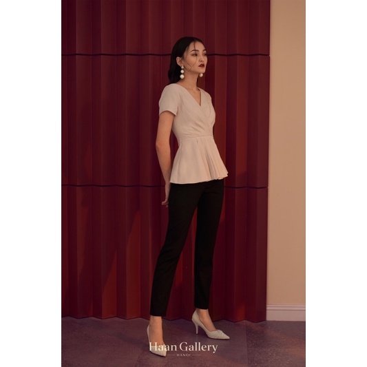 Wrap Top With Short Sleeve