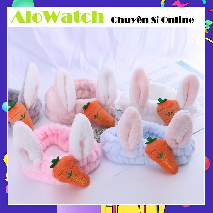 ALOWATCH Băng Đô ( Tai Thỏ và Cà Rốt )