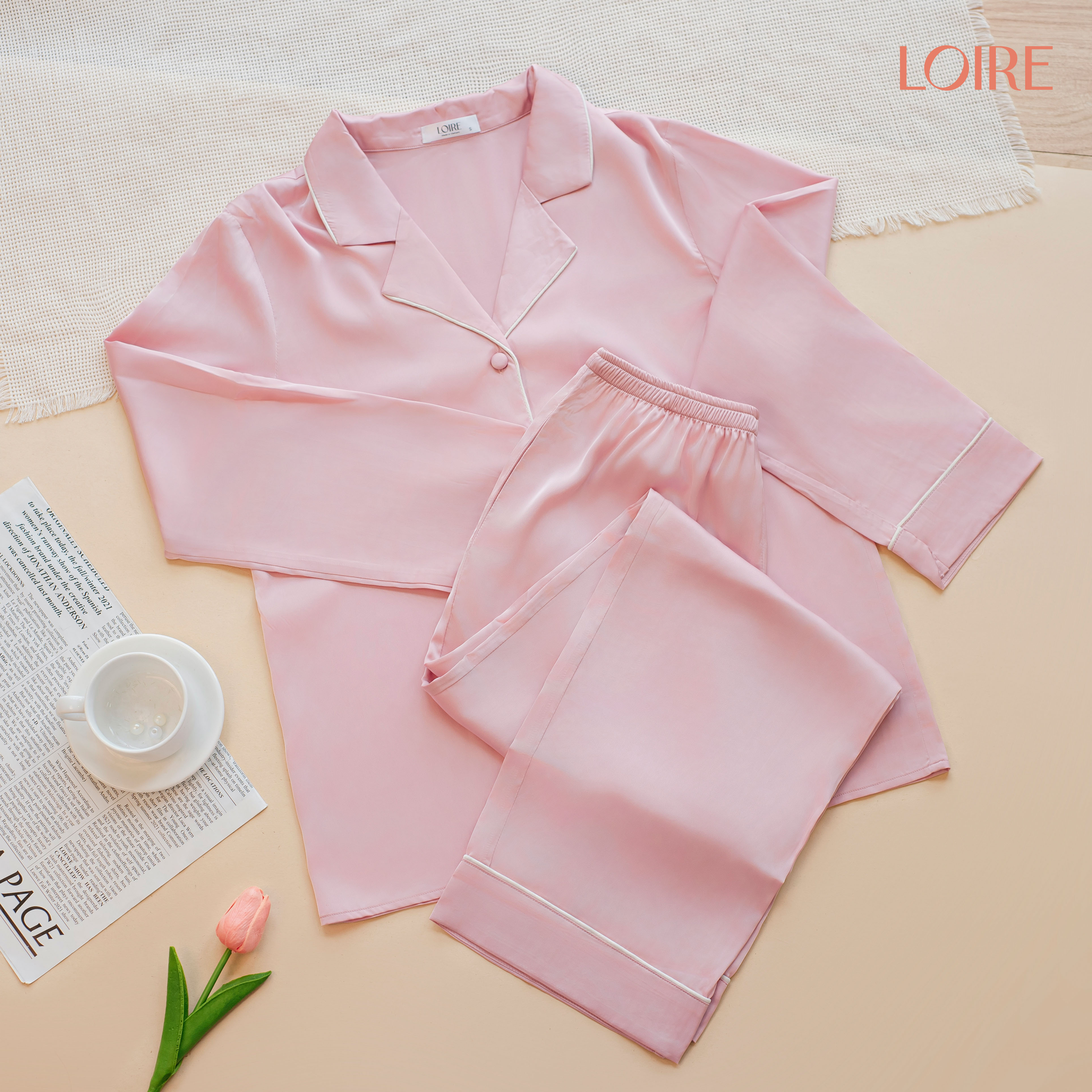 Bộ Pijama Dài Basic Loirechic PDD01