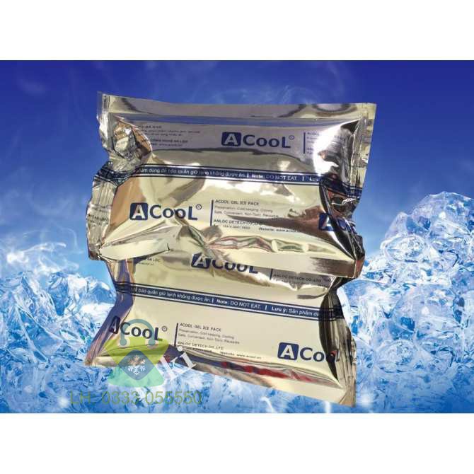 Đá khô, đá giữ lạnh Acool, đá dạng túi gel siêu rẻ