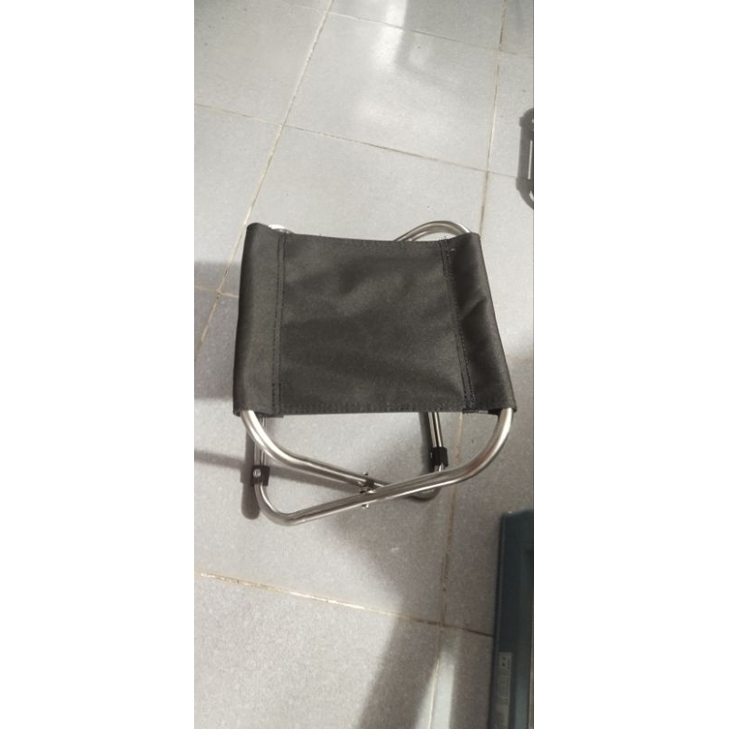 combo 2 ghế xếp inox du lịch gấp gọn