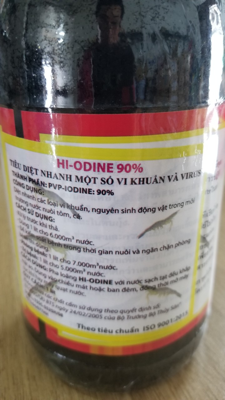 Chế phẩm khử trùng diệt khuẩn ao tôm cá Iodine
