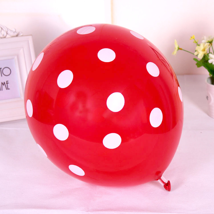 10 bong bóng chấm bi trang trí sinh nhật B002