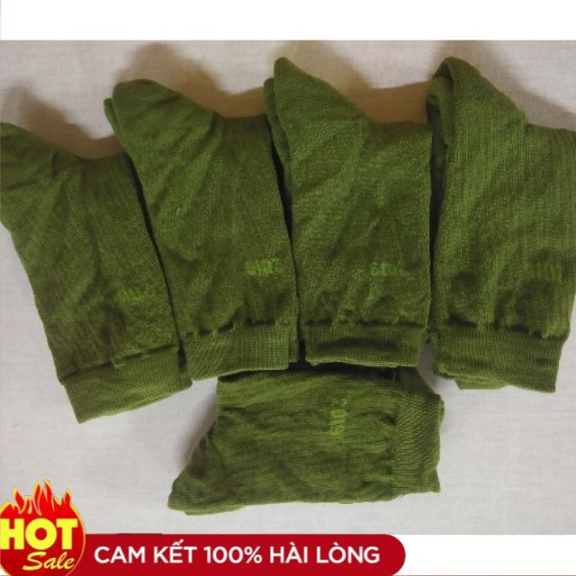 Tất vớ dệt kim màu SQ CA BĐ 5 ĐÔI SQ,CA,BĐ ,Tất Vớ Lính