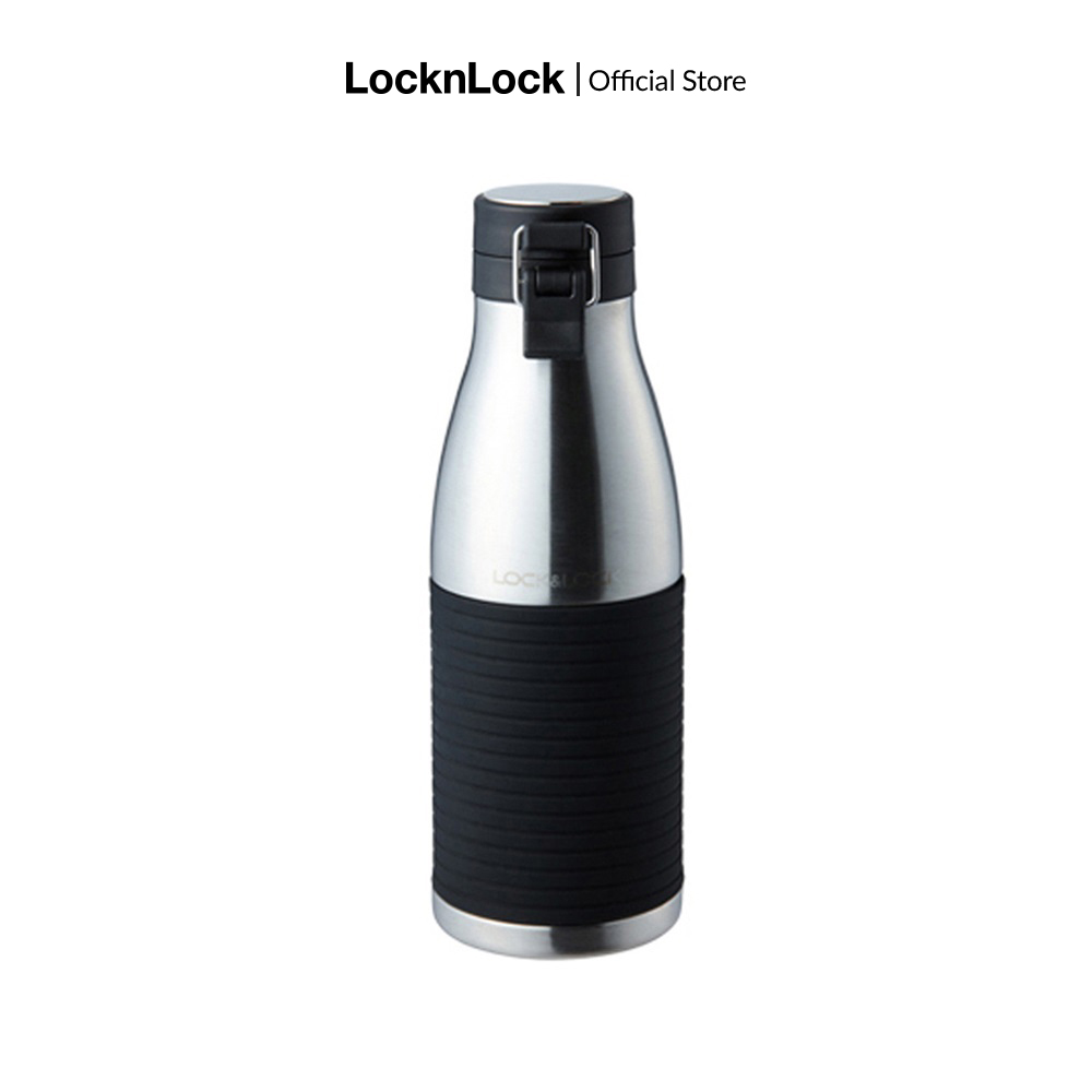 Bình Giữ Nhiệt Bằng Thép Không Gỉ Lock&Lock Cylinder Bottle LHC4145SLV (430ml) - Bạc