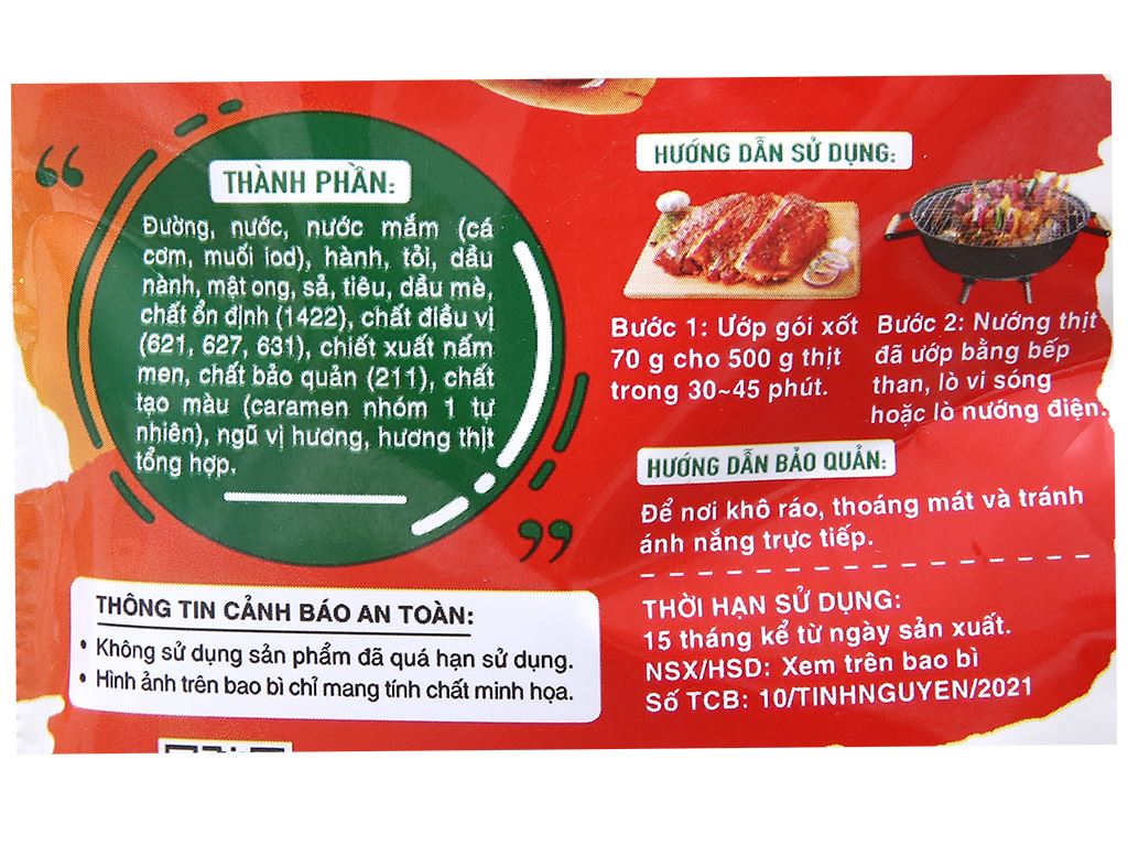 [Delly Cook] Xốt ướp thịt nướng gói 70gr