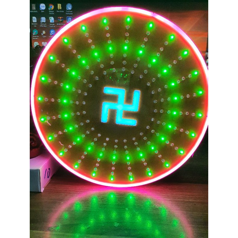Đèn Thờ Hào Quang MICA Led ( Hình vạn - Hình sen ) Siêu Sáng