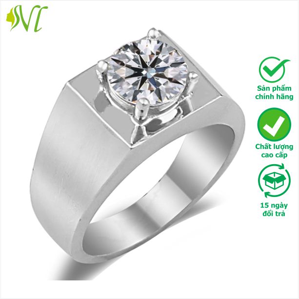 Nhẫn nam mạ vàng 18k đính đá nhẫn nam mạ vàng cao cấp nhẫn nam mạ vàng đính đá không gỉ không đen xài nước tốt Người Đẹp Vì Lụa