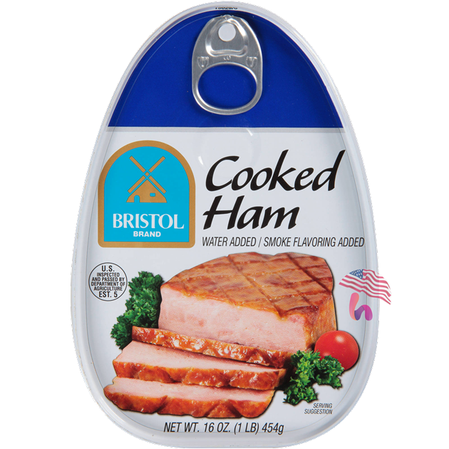 Thịt Hộp Giăm Bông Cooked Ham Bristol 454g