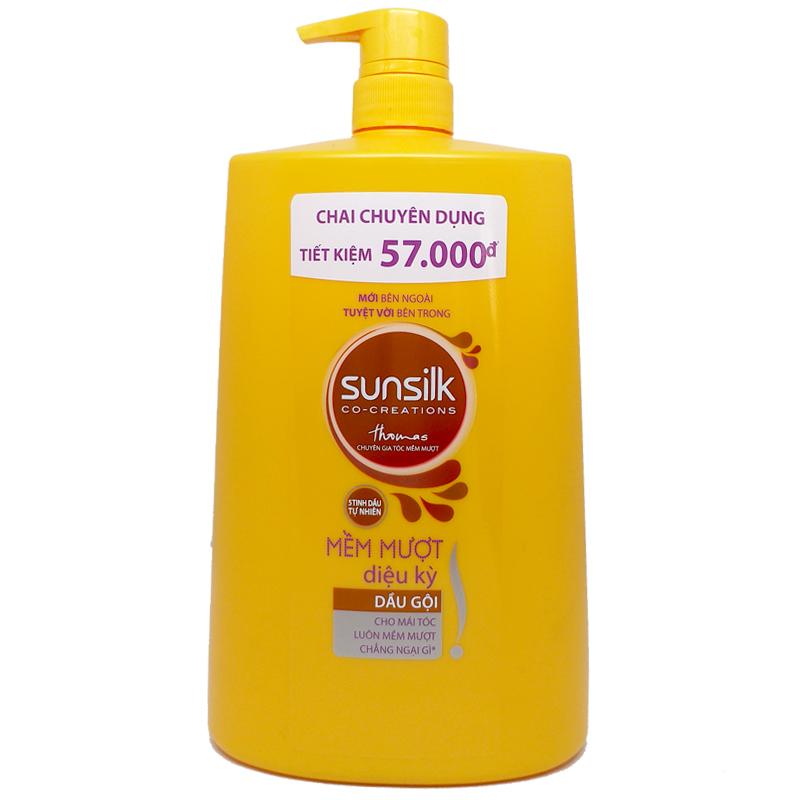 Dầu gội Sunsilk mềm mượt diệu kỳ chai 1.4kg