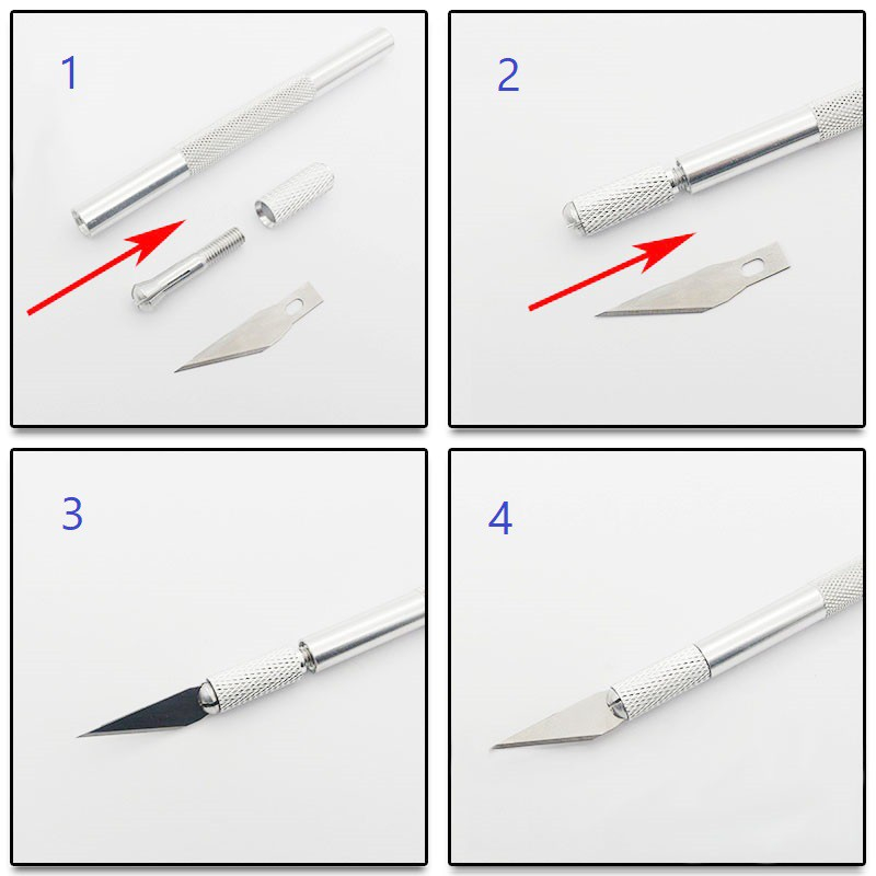 BỘ DAO CẮT MÔ HÌNH - DECAL PK166