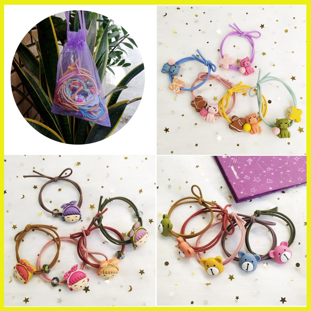 10 dây cột tóc icon xinh xắn tặng túi Phụ Kiện 68