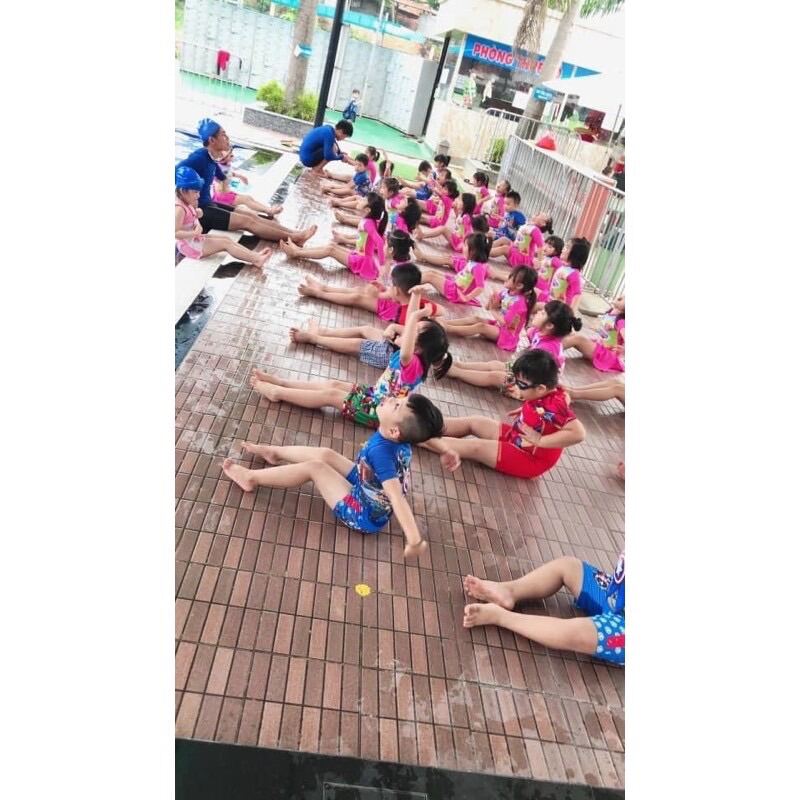 Bộ bơi tay dài bé trai siêu nhân
