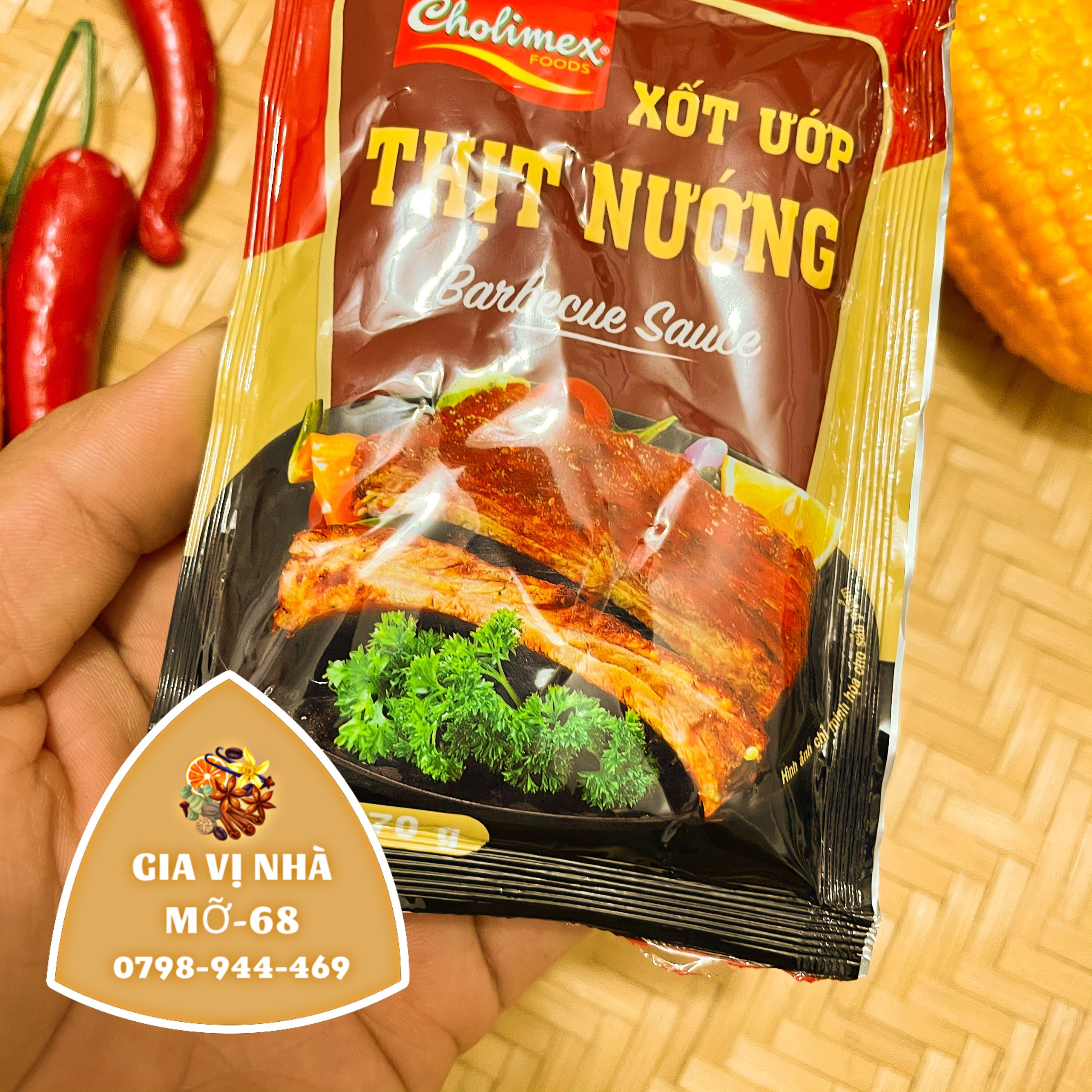 SỐT ƯỚP THỊT NƯỚNG CHOLIMEX- GÓI 70GR