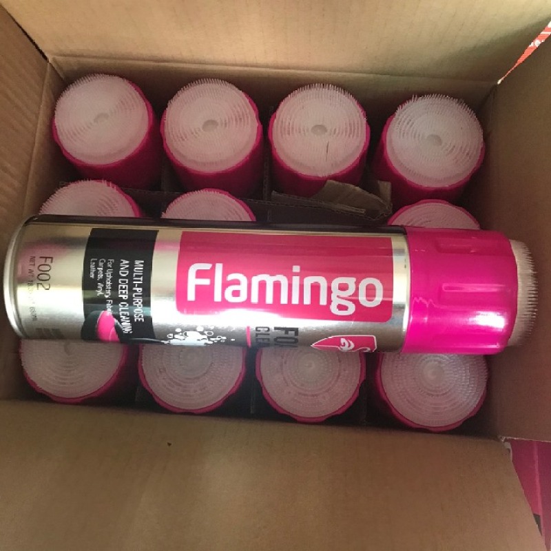 ( SALE OFF ) CHAI XỊT BỌT VỆ SINH NỘI THẤT Ô TÔ FLAMINGO LÀM SẠCH : Ghế da , nội thất ô tô