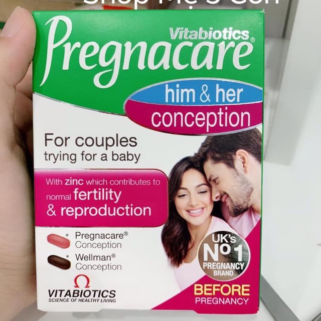 Viên Pregnacare Him & Her Uk 60 viên