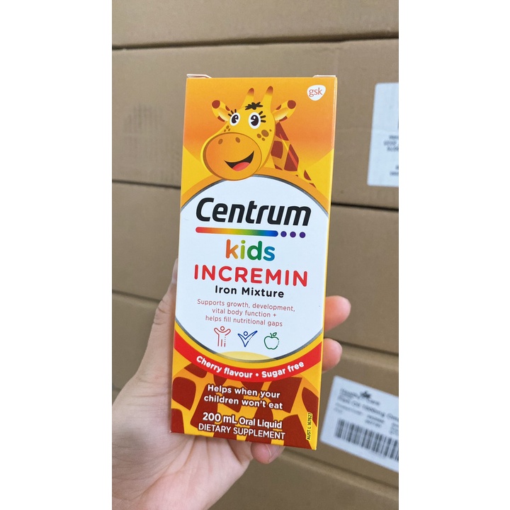 Centrum kids cho trẻ biếng ăn, lọ 200ml, hàng úc ntdt