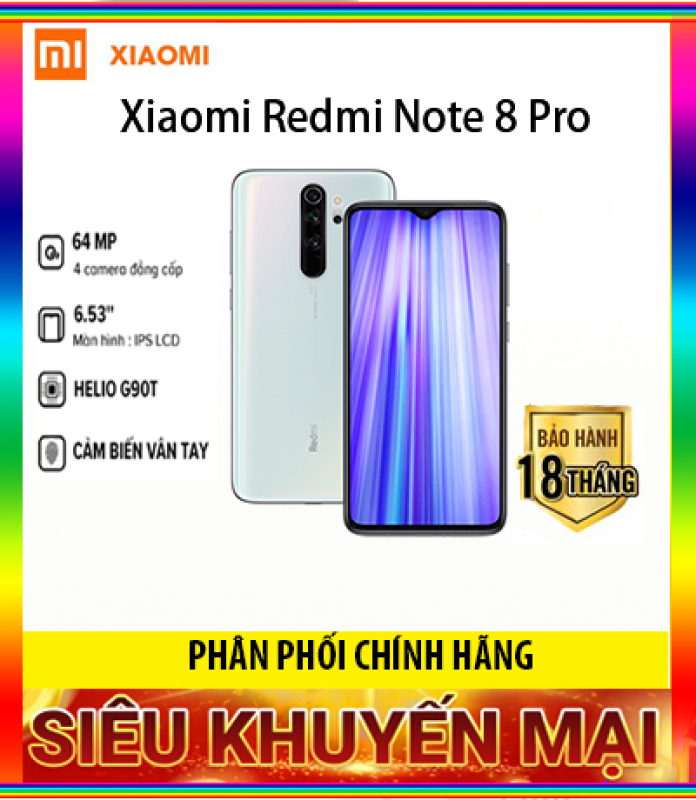 Điện thoại Xiaomi Redmi Note 8 Pro (6GB/64GB) Bảo hành 18 tháng