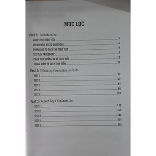 Sách - New TOEIC RC - 5 Actual Tests