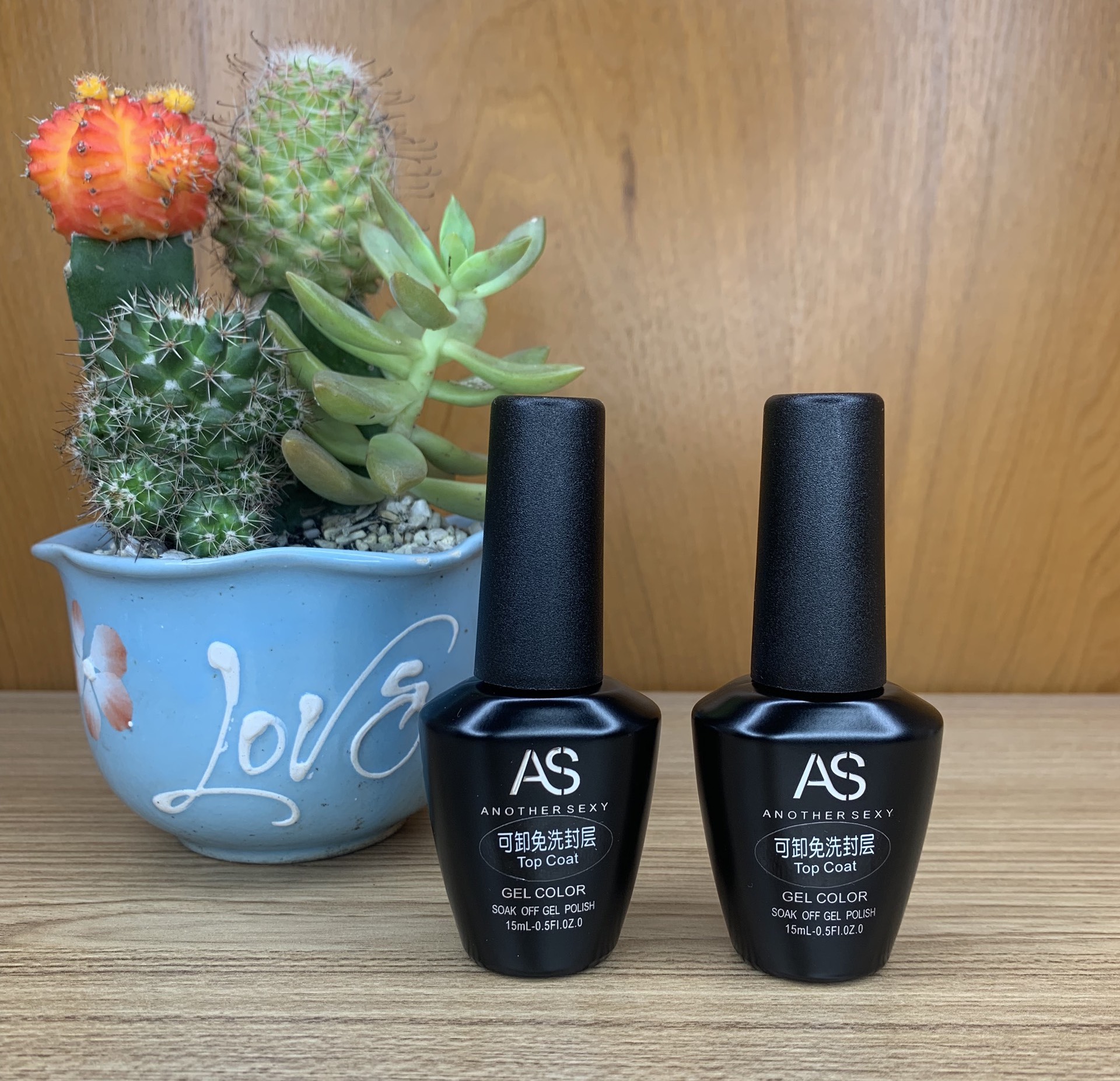 Sơn Top Gel - Bóng Gel AS Chai Đen 15ml