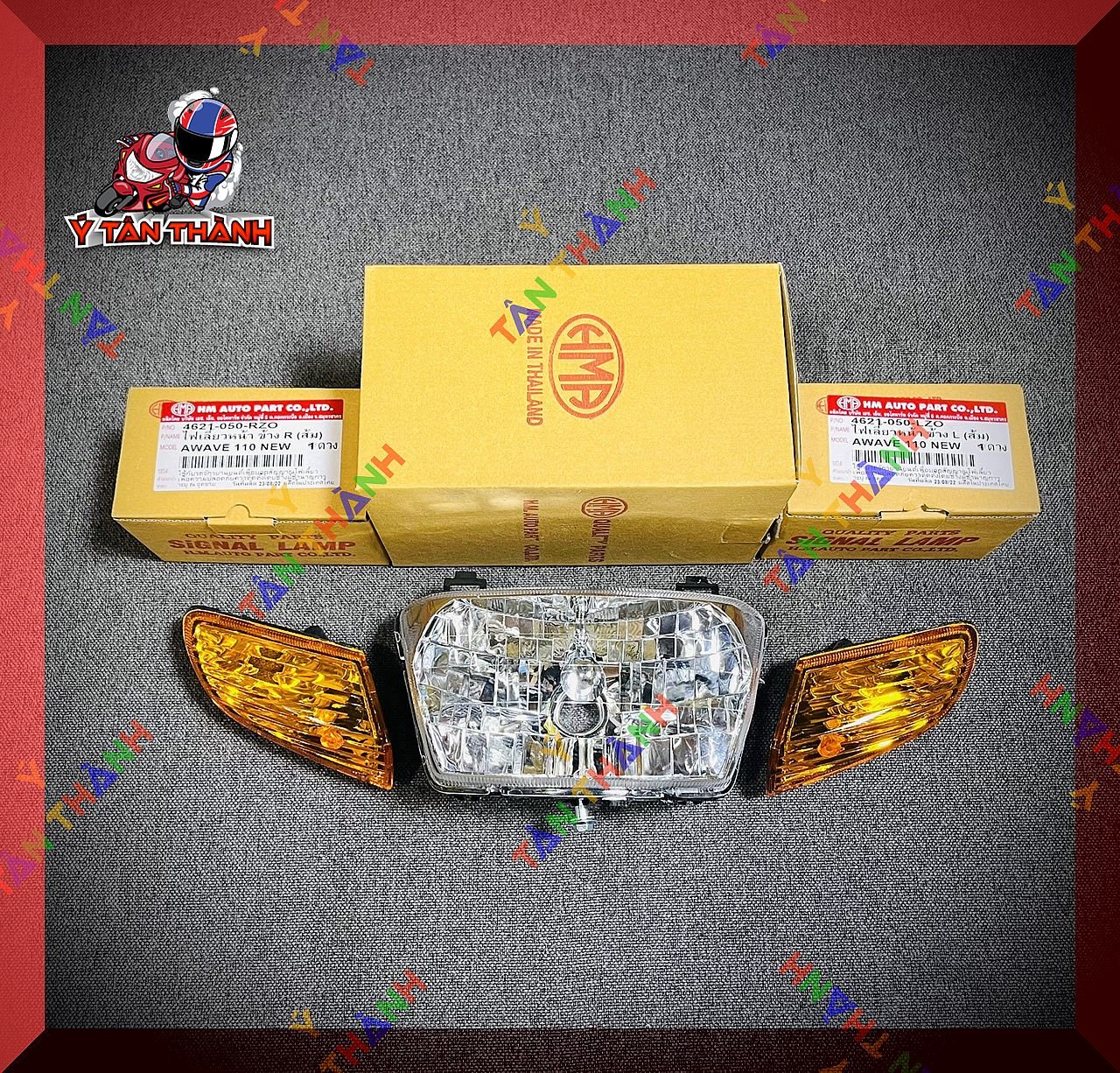 Đèn pha xi nhan CAM wave 110 thái HMA