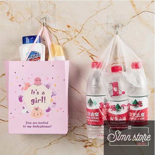 Combo Móc dán tường siêu dính 6x6cm. LD2-MocDT