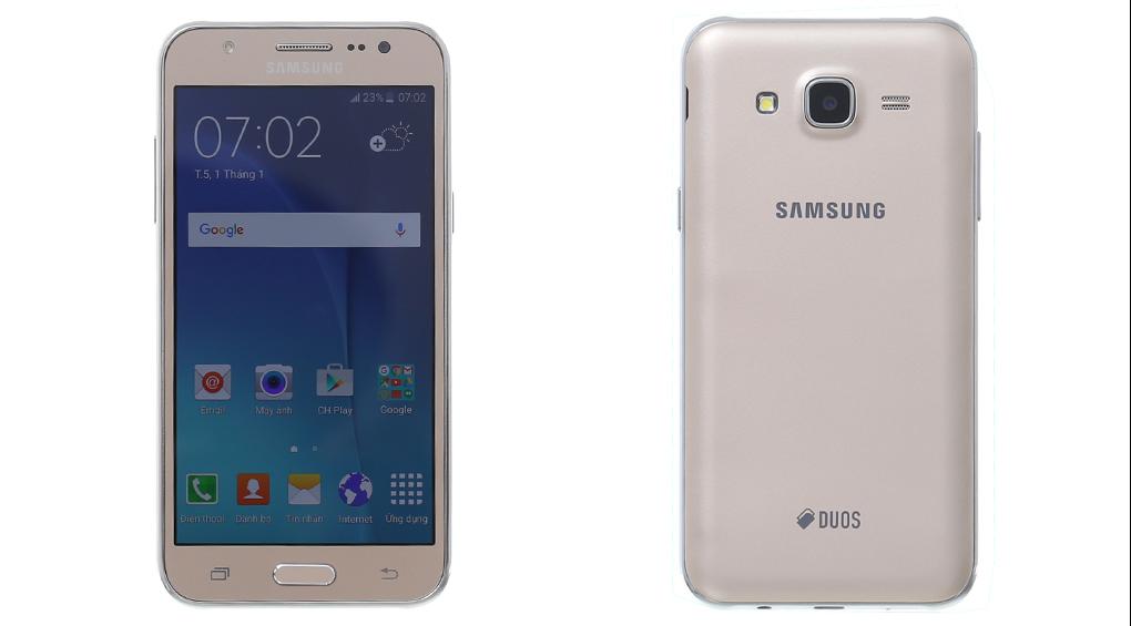 Điện thoại Samsung Galaxy J5 (2015) trưng bày