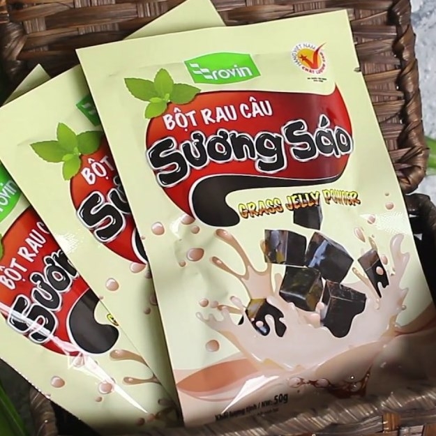 5 GÓI BỘT RAU CÂU SƯƠNG SÁO ROVIN (50G/GÓI)