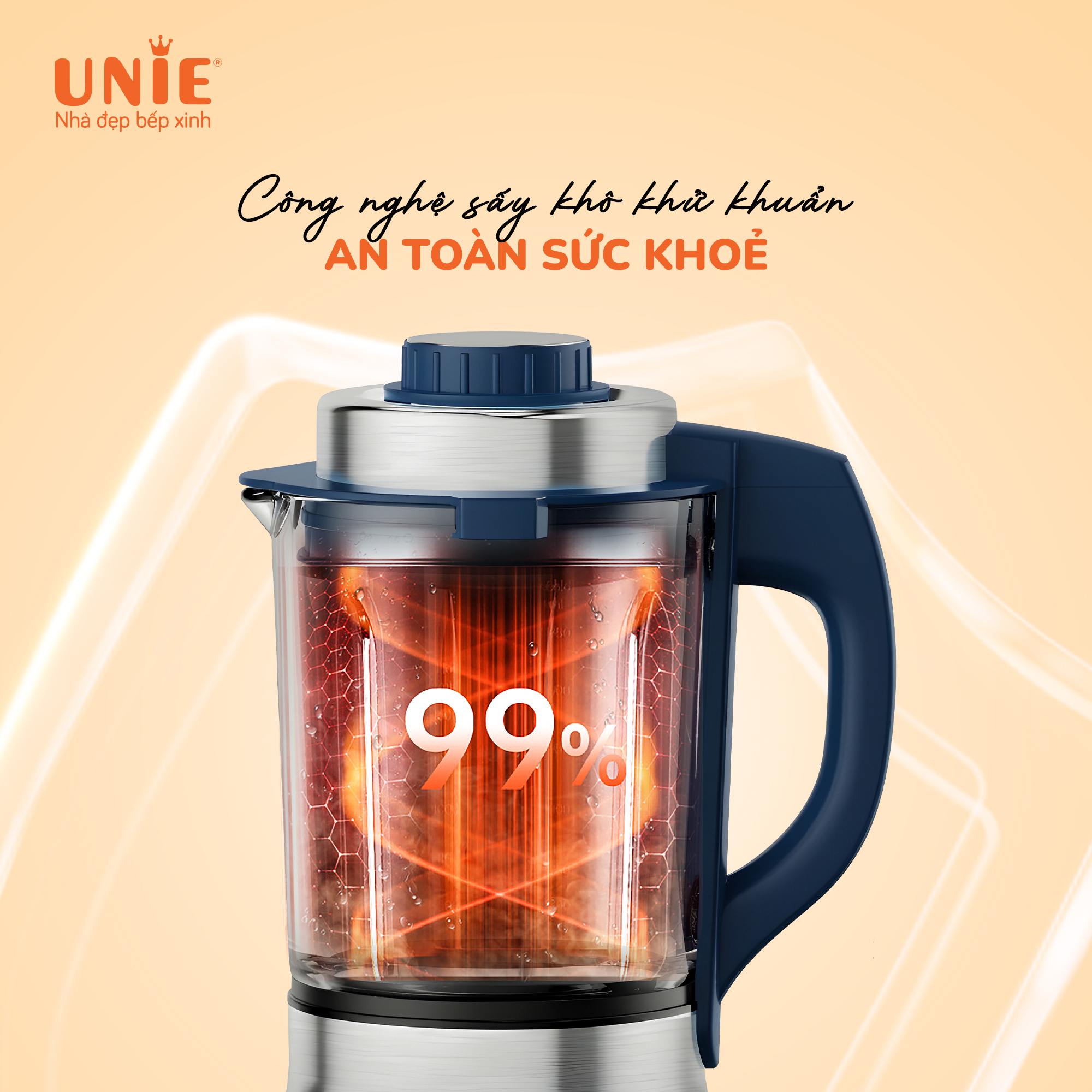 Máy Làm Làm Sữa Hạt Unie VX - Dễ Sử Dụng - Dễ Vệ Sinh