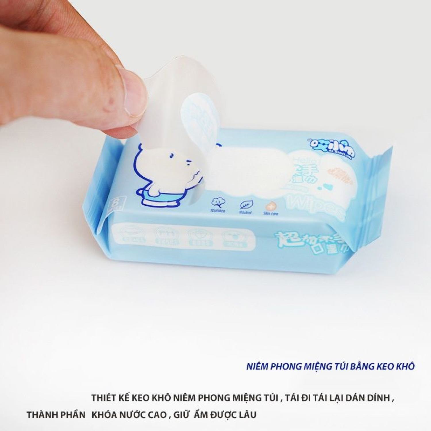[1 gói] Khăn ướt mini bỏ túi siêu tiện lợi
