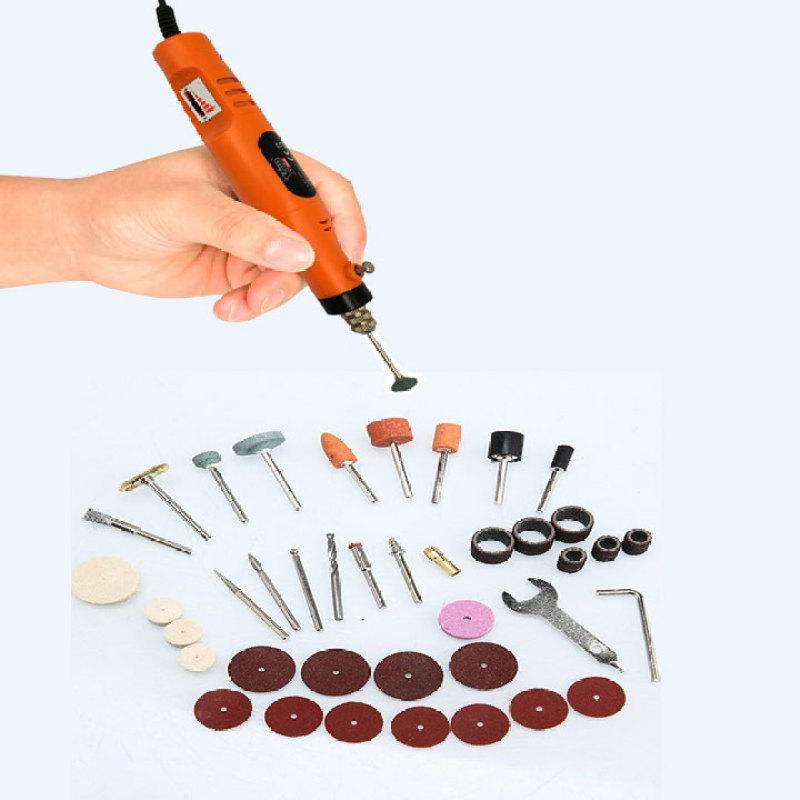 bộ máy mài khắc đánh bóng mini hình bút DIY dùng làm nail mài móng tay giả cũng ok
