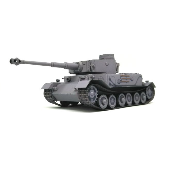 Mô hình giấy 3D  xe tank Tiger P Tỉ lệ 1/72